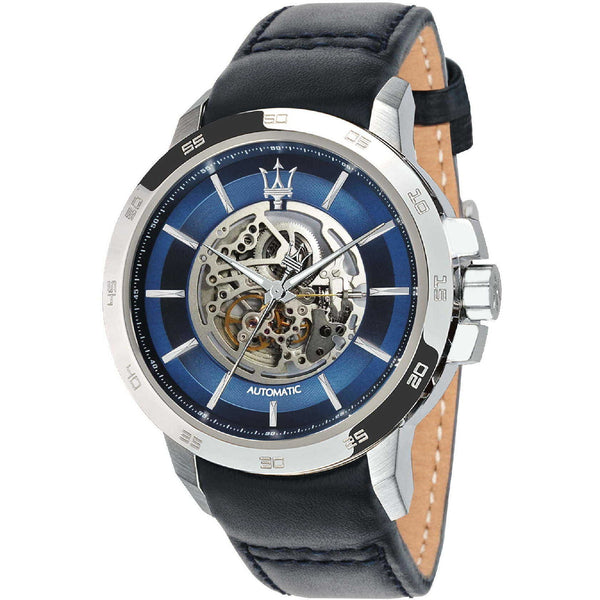 Maserati Ingegno Automatic Blue Open Heart Dial Men's Watch R8821119004 - Big Daddy Jewelry