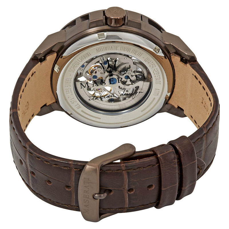 Maserati Ingegno Automatic Skeleton Dial Men's Watch R8821119003 - Big Daddy Jewelry #3