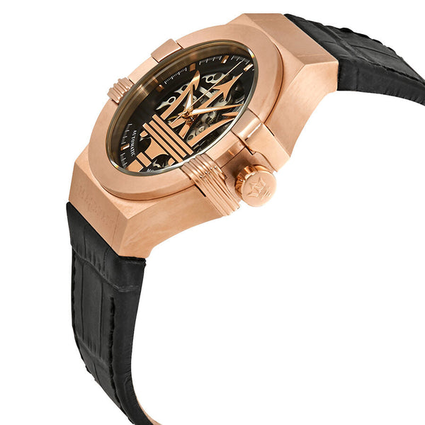 Maserati Potenza Automatic Black/Skeleton Dial Men's Watch R8821108002 - Big Daddy Jewelry #2