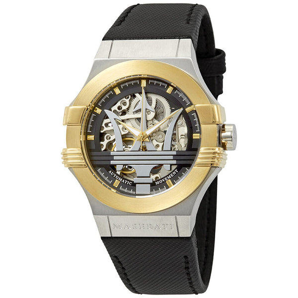 Maserati Potenza Automatic Skeleton Dial Men's Watch R8821108011 - Big Daddy Jewelry