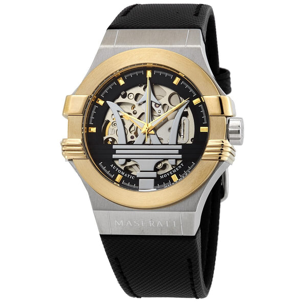 Maserati Potenza Automatic Skeleton Dial Men's Watch #R8821108037 - Big Daddy Jewelry