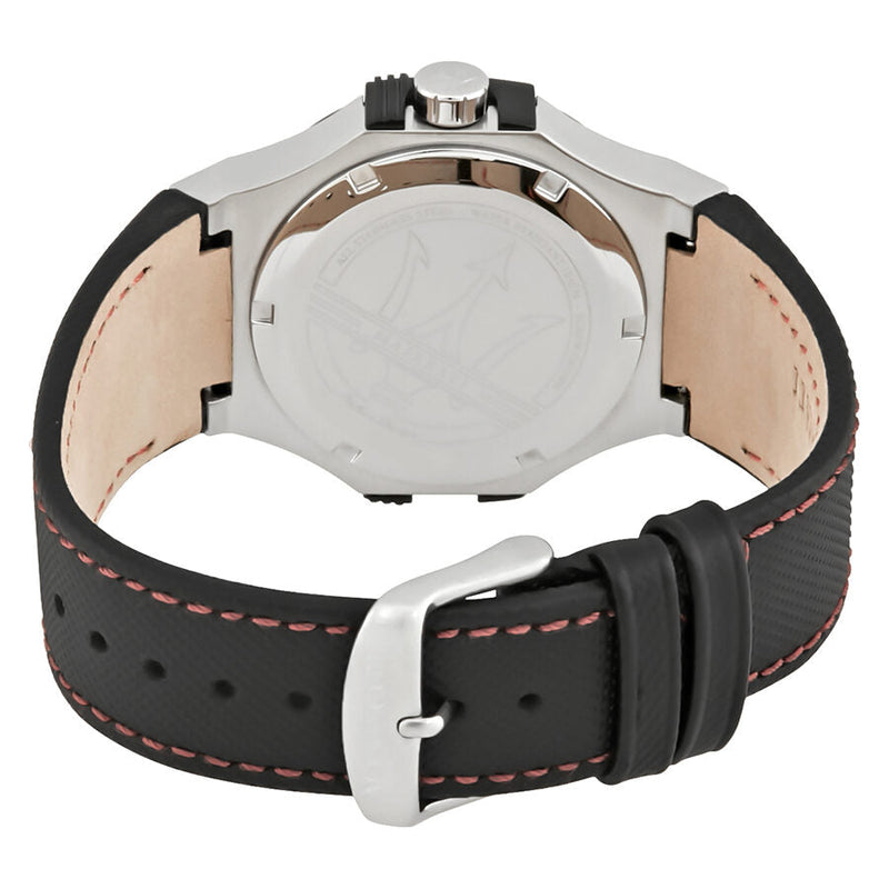Maserati Potenza Black Dial Black Leather Men's Watch R8851108001 - Big Daddy Jewelry #3