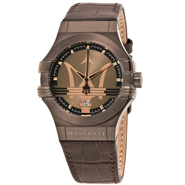 Maserati Potenza Brown Dial Men's Watch R8851108011 - Big Daddy Jewelry