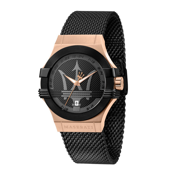 Maserati Potenza Black Mesh Bracelet   R8853108010 - Big Daddy Jewelry