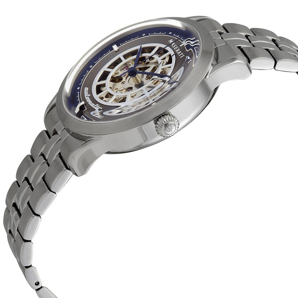 Maserati Ricordo Automatic Grey Skeleton Dial Men's Watch #R8823133005 - Big Daddy Jewelry #2