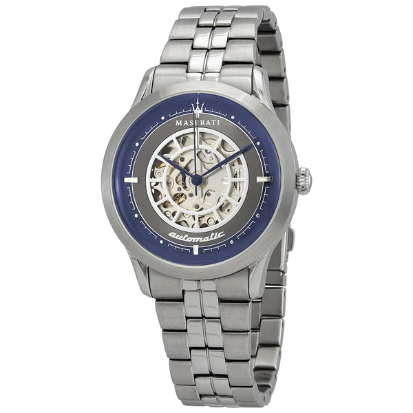 Maserati Ricordo Automatic Grey Skeleton Dial Men's Watch #R8823133005 - Big Daddy Jewelry
