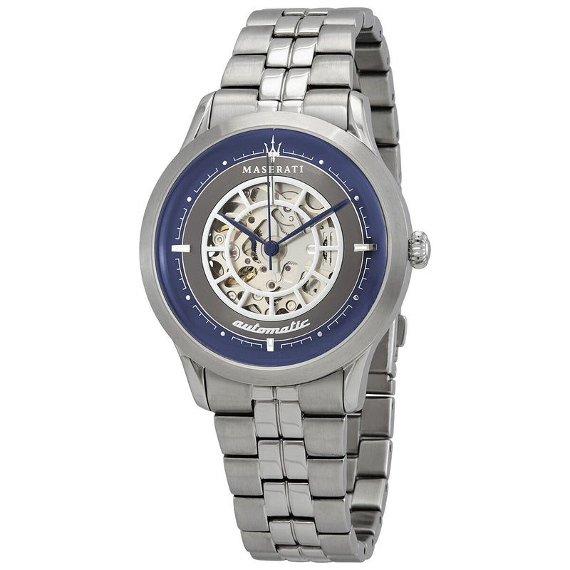 Maserati Ricordo Automatic Grey Skeleton Dial Men's Watch #R8823133005 - Big Daddy Jewelry