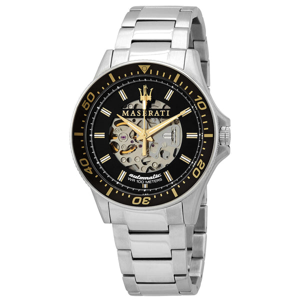 Maserati Sfida Automatic Black Dial Men's Watch R8823140002 - Big Daddy Jewelry