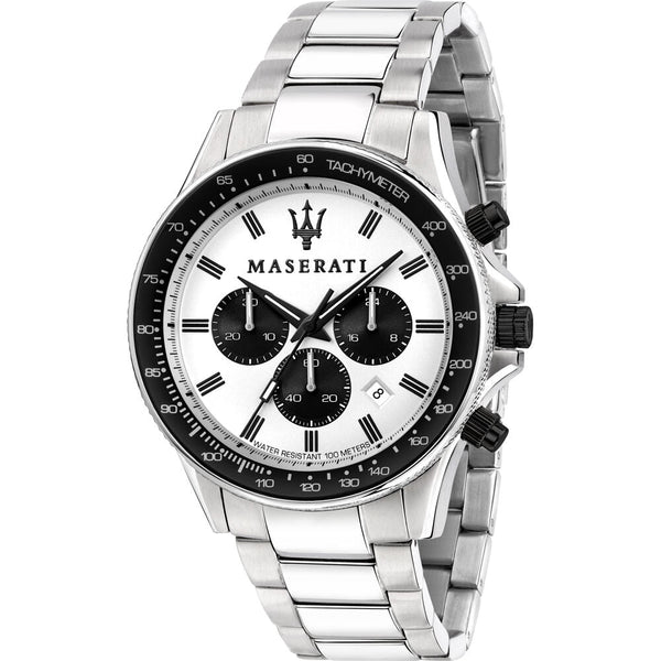 Maserati Sfida Chronograph Quartz White Dial Men's Watch R8873640003 - Big Daddy Jewelry
