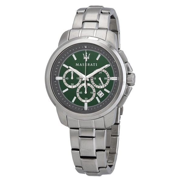 Maserati Successo Chronograph Quartz Green Dial Men's Watch #R8873621017 - Big Daddy Jewelry