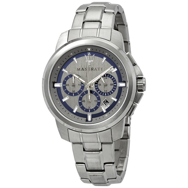 Maserati Successo Chronograph Silver Dial Men's Watch R8873621006 - Big Daddy Jewelry