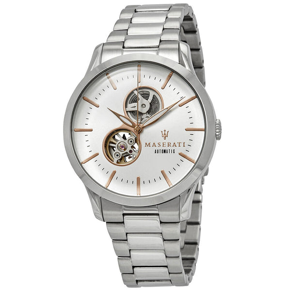 Maserati Tradizione Automatic White Dial Men's Watch R8823125001 - Big Daddy Jewelry