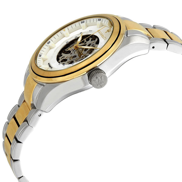 Maserati Traguardo Automatic White Skeleton Dial Men's Watch #R8823112003 - Big Daddy Jewelry #2