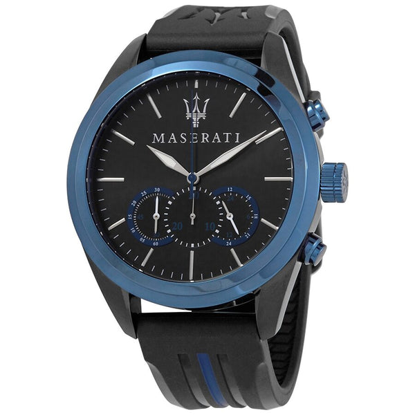 Maserati Traguardo Chronograph Black/Blue Dial Men's Watch #R8871612006 - Big Daddy Jewelry