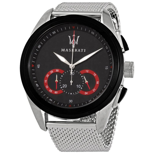 Maserati Traguardo Chronograph Black Dial Men's Watch R8873612005 - Big Daddy Jewelry