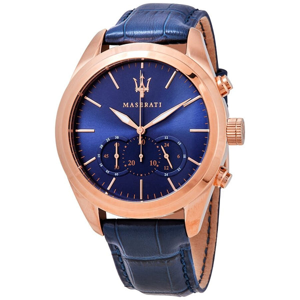 Maserati Traguardo Chronograph Blue Dial Men's Watch #R8871612015 - Big Daddy Jewelry