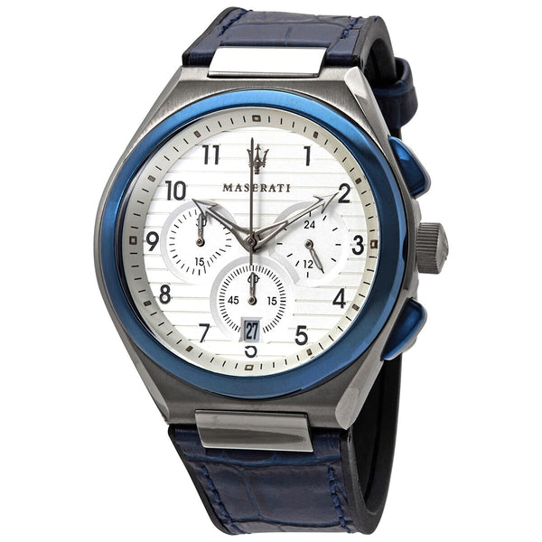 Maserati Triconic Chronograph Quartz White Dial Men's Watch #R8871639001 - Big Daddy Jewelry