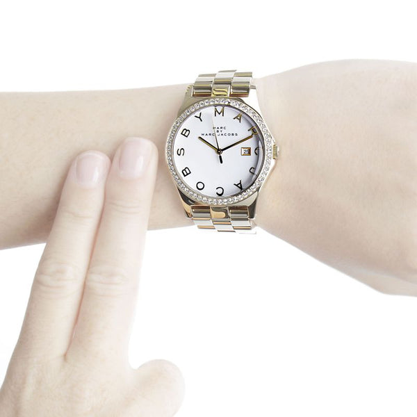 Marc By Marc Jacobs Henry Silver Women's Gold Classic Watch MBM3045 - Kiwi Watches #2