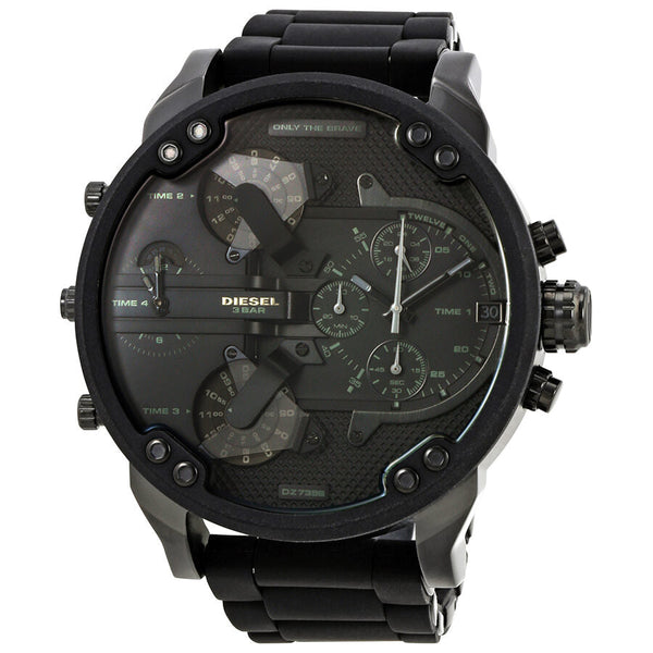 Diesel Mr. Daddy 2.0 Chronograph Black Dial Men's Watch #DZ7396 - Big Daddy Jewelry