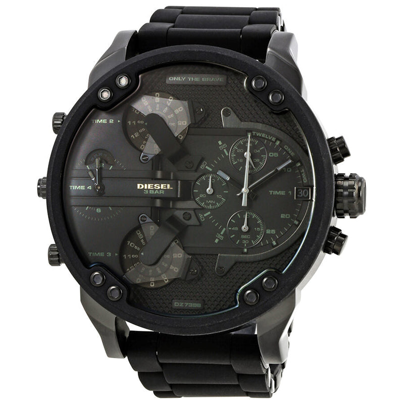 Diesel Mr. Daddy 2.0 Chronograph Black Dial Men's Watch #DZ7396 - Big Daddy Jewelry