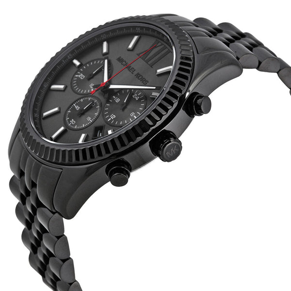 Michael Kors All Black Large Lexington Chronograph Bracelet Watch #MK8320 - Big Daddy Jewelry #2