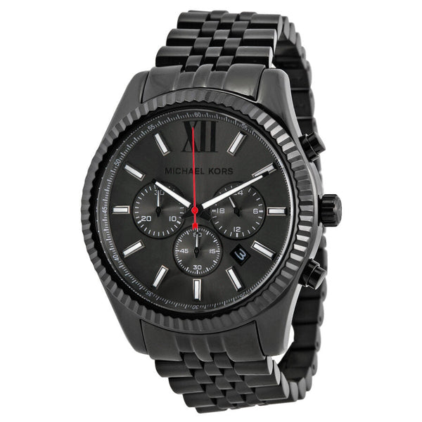 Michael Kors All Black Large Lexington Chronograph Bracelet Watch #MK8320 - Big Daddy Jewelry