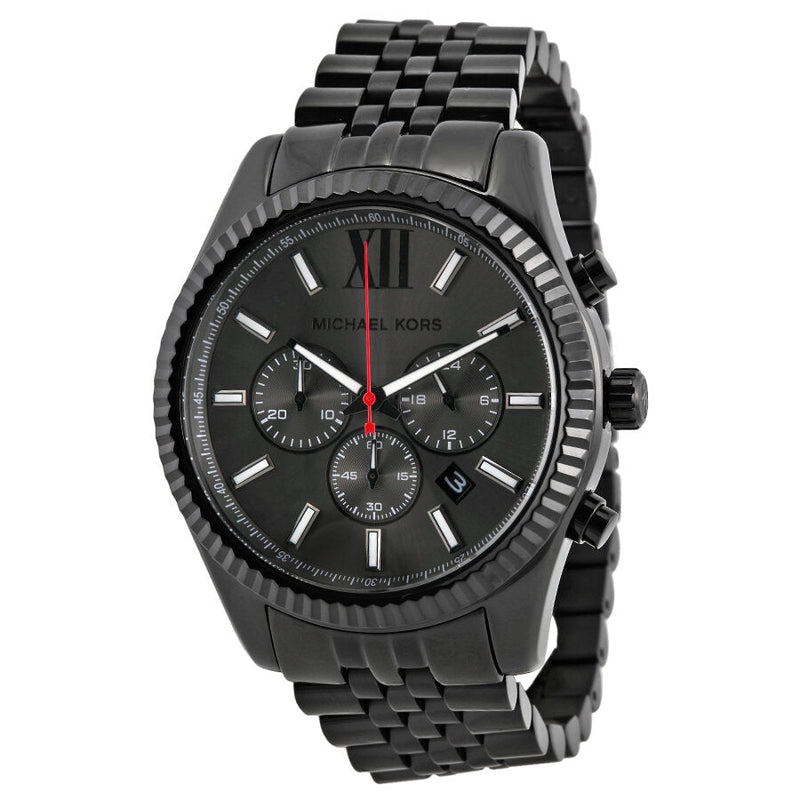 Michael Kors All Black Large Lexington Chronograph Bracelet Watch #MK8320 - Big Daddy Jewelry