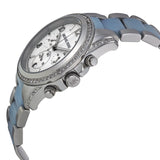 Michael Kors Blair Chronograph Silver Dial Stainless Steel with Chambray Acetate Ladies Watch MK6137 - Big Daddy Jewelry #2
