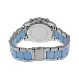Michael Kors Blair Chronograph Silver Dial Stainless Steel with Chambray Acetate Ladies Watch MK6137 - Big Daddy Jewelry #3