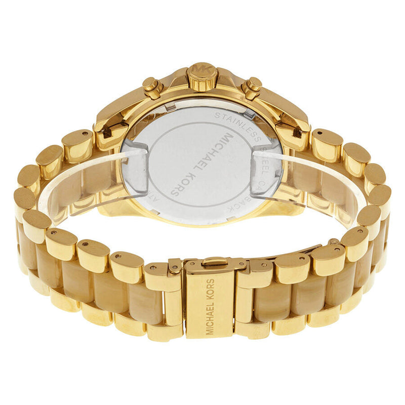 Michael Kors Bradshaw Champane Dial Chronograph Gold-Tone Stainless Steel Ladies Watch #MK5722 - Big Daddy Jewelry #3