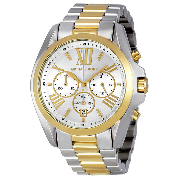 Michael Kors Bradshaw Chronograph Silver and Gold-tone Watch #MK5627 - Big Daddy Jewelry
