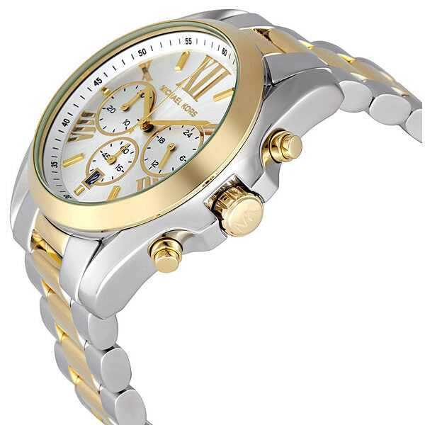Michael Kors Bradshaw Chronograph Silver and Gold-tone Watch #MK5627 - Big Daddy Jewelry #2