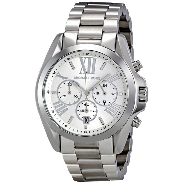 Michael Kors Bradshaw Chronograph Silver-tone Ladies Watch MK5535 - Big Daddy Jewelry