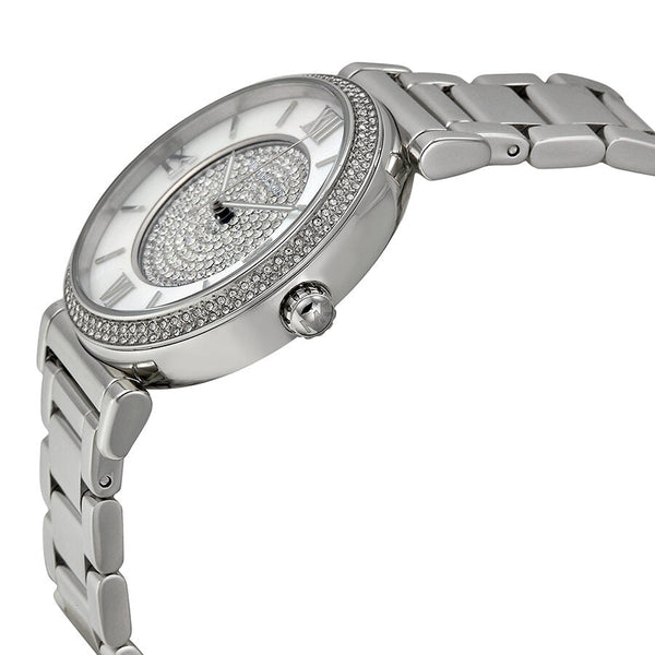 Michael Kors Caitlin Silver Crystal Pave Dial Ladies Watch MK3355 - Big Daddy Jewelry #2
