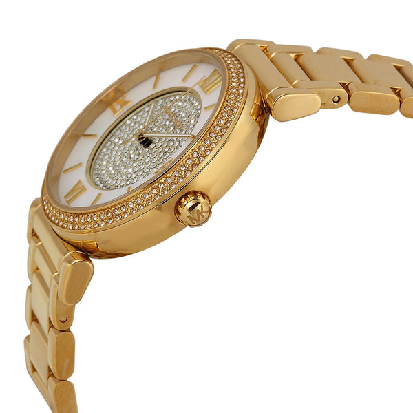 Michael Kors Catlin Mother of Pearl Dial Gold-plated Ladies Watch #MK3332 - Big Daddy Jewelry #2
