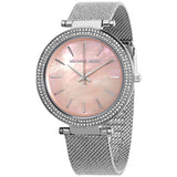 Michael Kors Crystal Pink Mother of Pearl Dial Ladies Watch #MK4518 - Big Daddy Jewelry