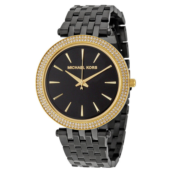Michael Kors Darci Black Dial Black Ion-plated Ladies Watch MK3322 - Big Daddy Jewelry