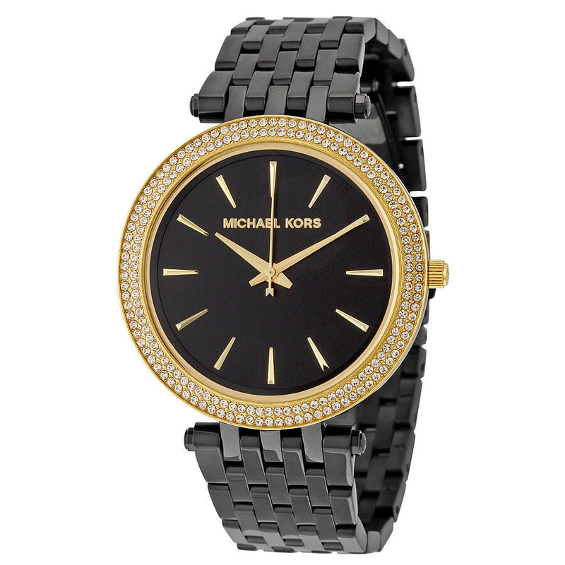 Michael Kors Darci Black Dial Black Ion-plated Ladies Watch MK3322 - Big Daddy Jewelry
