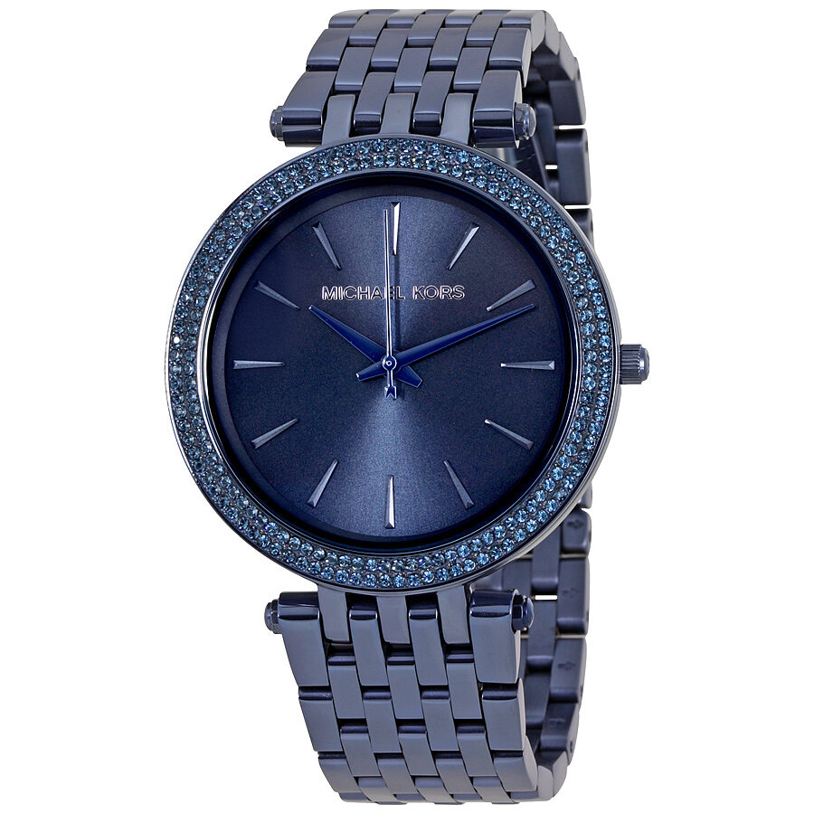 Michael Kors Darci Blue Sunray Dial Ladies Watch MK3417