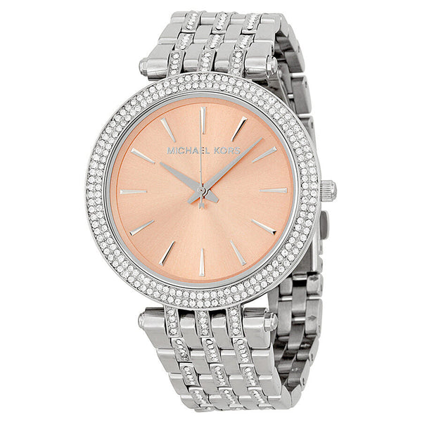 Michael Kors Darci Rose-Gold-tone Dial Steel Crystal Ladies Watch MK3218 - Big Daddy Jewelry