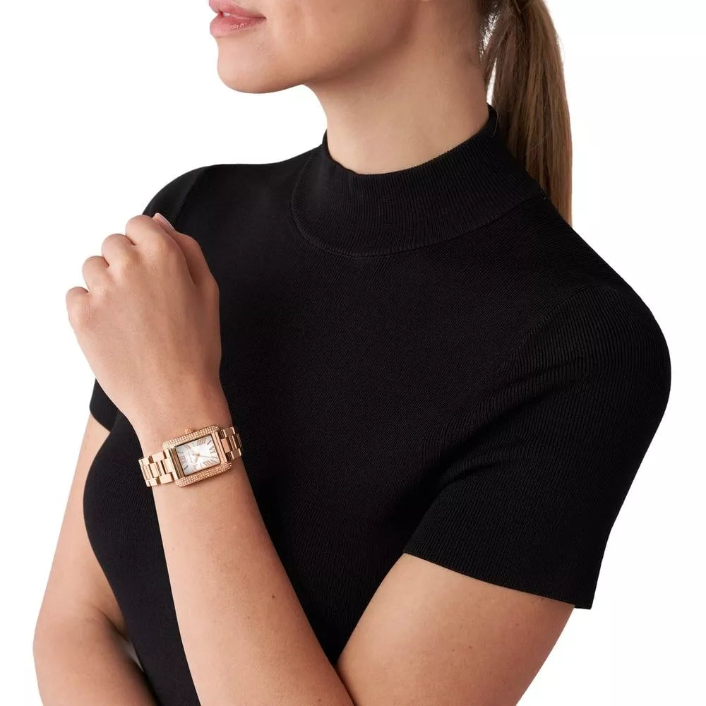 Michael Kors Emery Three-Hand Rose Gold-Tone Women's Watch - MK4641