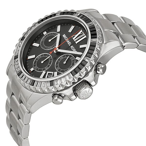 Michael Kors Everest Chronograph Black Dial Stainless Steel Ladies Watch MK5753 - Big Daddy Jewelry #2