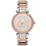 Michael Kors Parker Rose Gold and Silver Ladies Watch  MK6314 - Big Daddy Jewelry