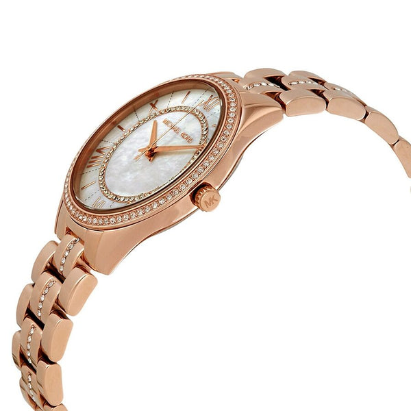 Michael Kors Lauryn Crystal Mother of Pearl Dial Ladies Watch #MK3716 - Big Daddy Jewelry #2