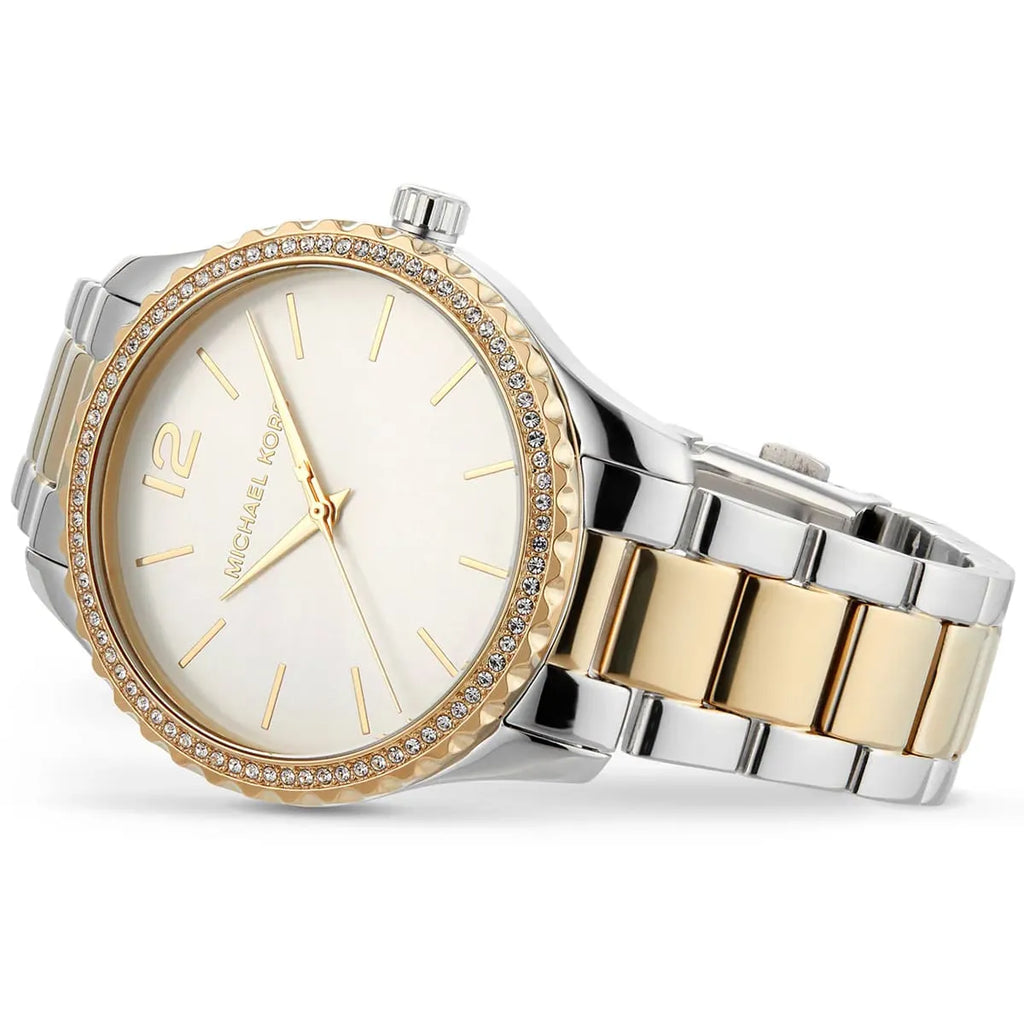 Michael Kors Layton Quartz Silver Dial Two Tone Steel Strap Watch For Women - MK6899 mk6899 - Image 2