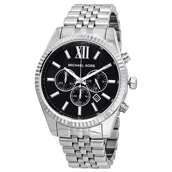 Michael Kors Lexington Chronograph Black Dial Men's Watch #MK8602 - Big Daddy Jewelry