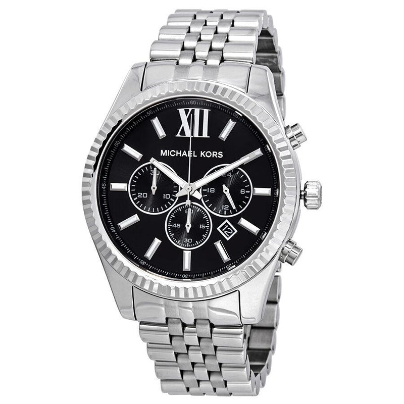 Michael Kors Lexington Chronograph Black Dial Men's Watch #MK8602 - Big Daddy Jewelry