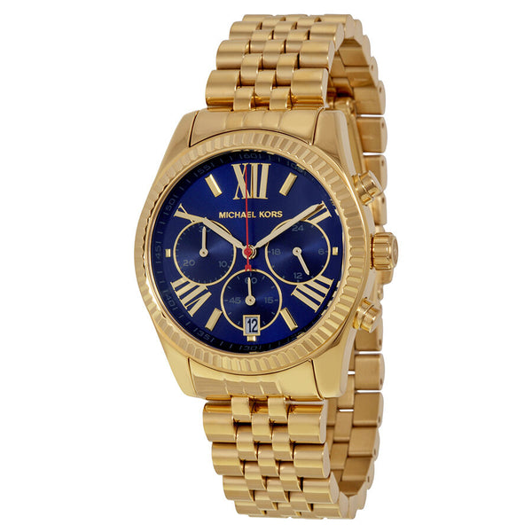 Michael Kors Lexington Chronograph Blue Dial Ladies Watch MK6206 - Big Daddy Jewelry