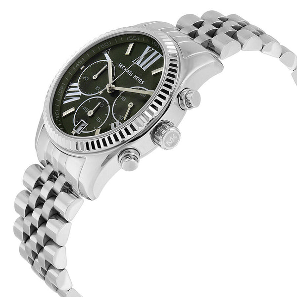 Michael Kors Lexington Chronograph Green Dial Stainless Steel Ladies Watch MK6222 - Big Daddy Jewelry #2