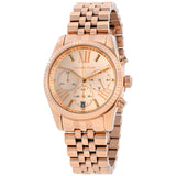 Michael Kors Lexington Chronograph Rose Dial Ladies Watch MK5569 - Big Daddy Jewelry
